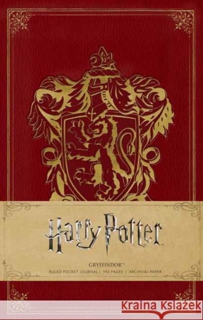 Harry Potter: Gryffindor Ruled Pocket Journal Insight Editions 9781683830313 Insight Editions