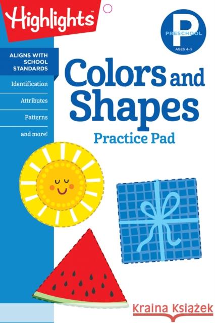 Preschool Colors and Shapes Highlights Learning 9781684371617 Highlights Learning