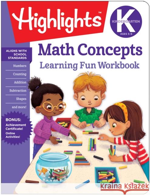 Kindergarten Math Concepts Highlights Learning 9781684372836 Highlights Learning