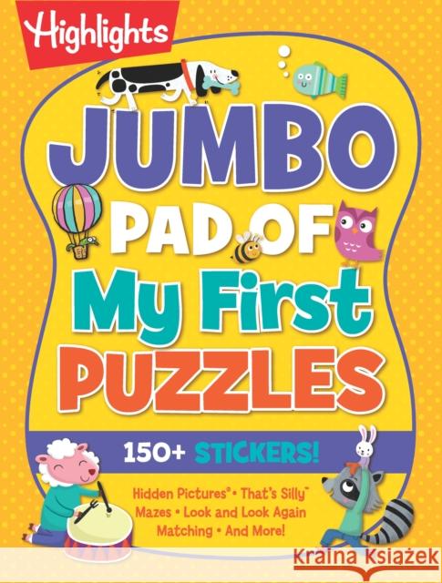 Jumbo Pad of My First Puzzles Highlights 9781684379187 Highlights Press