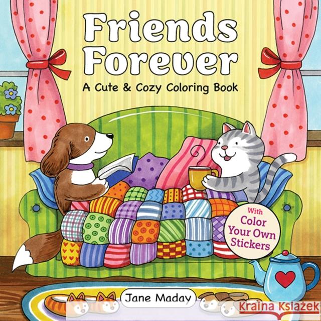 Friends Forever: A Cute & Cozy Coloring Book Jane Maday 9781684621101 Get Creative 6
