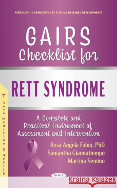 Rett Syndrome: Global Assessment and Intervention Rosa Angela Fabio   9781685073190