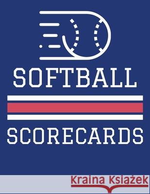 Softball Scorecards: 100 Scoring Sheets For Baseball and Softball Games (8.5x11) Jose Waterhouse 9781686373510