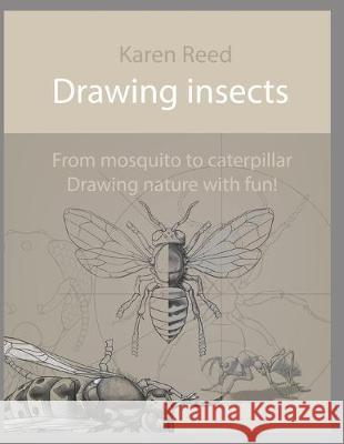 Drawing insects: From mosquito to caterpillar. Drawing nature with fun! Karen Reed 9781687867926 Independently Published