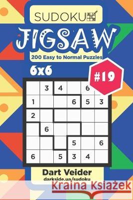 Sudoku Jigsaw - 200 Easy to Normal Puzzles 6x6 (Volume 19) Dart Veider 9781692025069