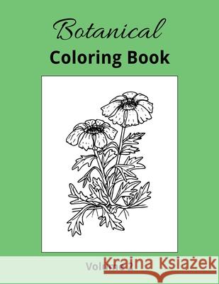 Botanical Coloring Book Volume 2 Lee Furrow 9781693234637 Independently Published