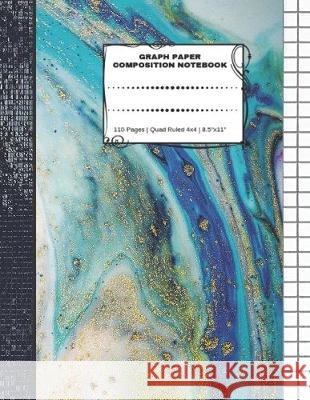 Graph Paper Composition Notebook: 110 Pages - Quad Ruled 4x4 - 8.5