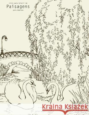 Livro para Colorir de Paisagens para Adultos Nick Snels 9781694967015 Independently Published