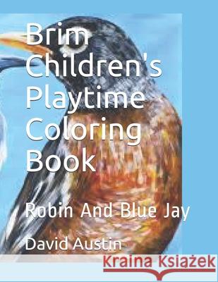 Brim Children's Playtime Coloring Book: Robin And Blue Jay Jane L. Austin David Austin 9781695200098 Independently Published