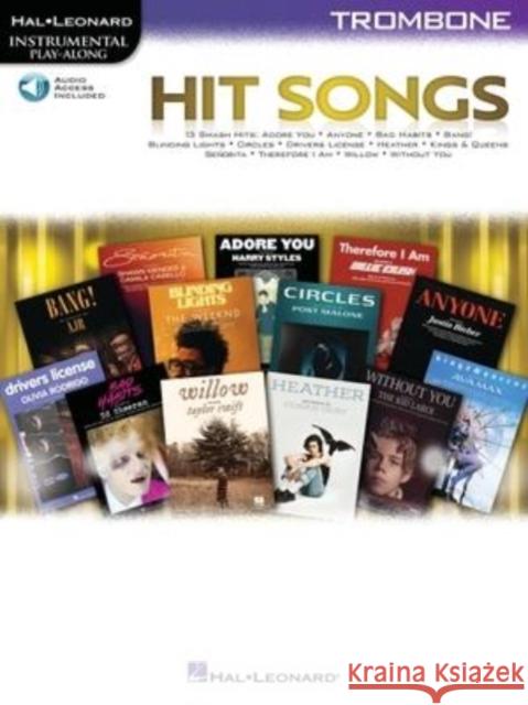 Hit Songs: Trombone Play-Along with Demo & Backing Tracks  9781705150146 Hal Leonard Publishing Corporation