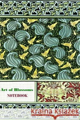 Art of Blossoms NOTEBOOK [ruled Notebook/Journal/Diary to write in, 60 sheets, Medium Size (A5) 6x9 inches] Iris a. Viola 9781714385447 Blurb