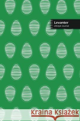 Levanter Lifestyle Journal, Blank Write-in Notebook, Dotted Lines, Wide Ruled, Size (A5) 6 x 9 In (Green) Design 9781714408986