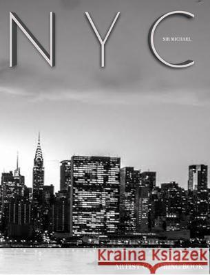 NYC united Nations city skyline Adult child Coloring Book limited edition: Iconic New York City skyline Template Artist adult and child Coloring Book Huhn, Michael 9781715237943 Blurb