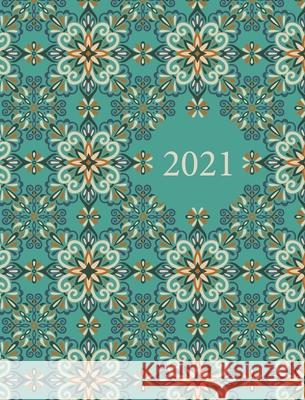 2021 Planner: With Coloured Interiors 8 x 10 (Large) Hardback Ismail, Reyhana 9781715892012