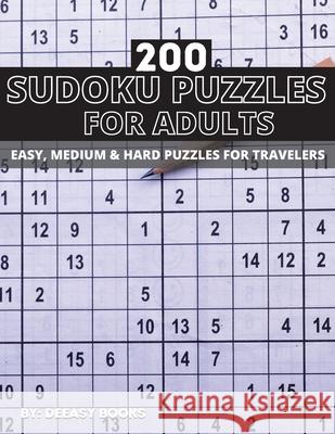 Sudoku Puzzles For Adults Deeasy Books 9781716288722