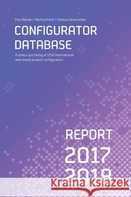 Configurator Database Report 2017/2018 Paul Blazek Martina Partl Clarissa Streichsbier 9781716700552