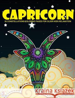 Capricorn 50 Coloring Pages For Older Kids Relaxation Shih, Chien Hua 9781717084675
