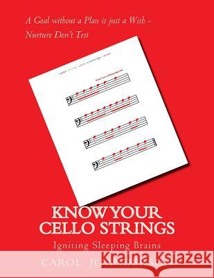 Know Your Cello Strings: Igniting Sleeping Brains through Music Anderson, Carol Jc 9781717470294 Createspace Independent Publishing Platform