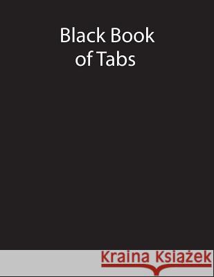 Black Book of Tabs Happy Creek Designs Kimmee Hancock 9781719106627 Createspace Independent Publishing Platform