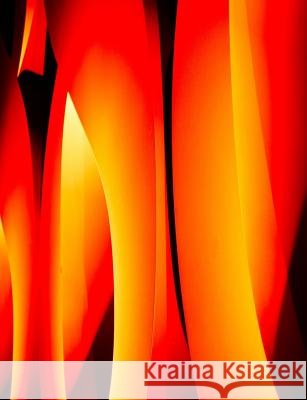 Abstract Flames Notebook: Wide Ruled 100 Sheets/200 Pages 7.44x9.69 Gilded Penguin Publishing 9781719135658 Createspace Independent Publishing Platform