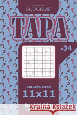 Sudoku Tapa - 200 Normal Puzzles 11x11 (Volume 34) Dart Veider 9781719317757
