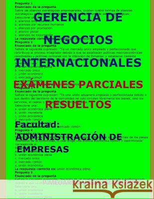 Gerencia de Negocios Internacionales-Ex V. 9781720009665 Independently Published