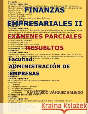 Finanzas Empresariales II-Ex V. 9781720016670 Independently Published