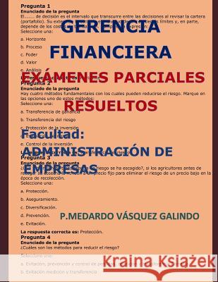 Gerencia Financiera-Ex V. 9781720036647 Independently Published