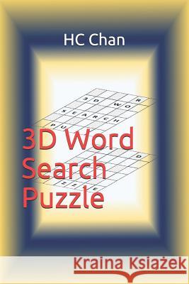 3D Word Search Puzzle Hc Chan 9781720206682 Independently Published