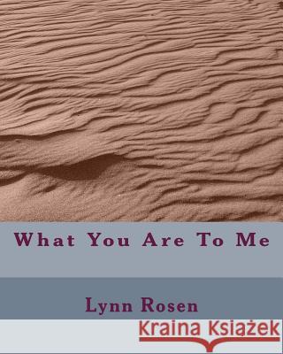 What You Are To Me Lynn Rosen 9781720344537