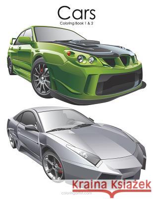 Cars Coloring Book 1 & 2 Nick Snels 9781722058791 Createspace Independent Publishing Platform