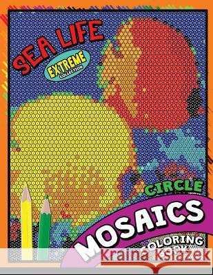 Sea Life Square Mosaics Coloring Book: Colorful Animals Coloring Pages Color by Number Puzzle Kodomo Publishing 9781725533394 