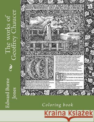 The works of Geoffrey Chaucer: Coloring book Guido, Monica 9781725675506 Createspace Independent Publishing Platform