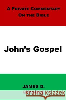 A Private Commentary on the Bible: John's Gospel James D. Quiggle 9781726403016 Createspace Independent Publishing Platform