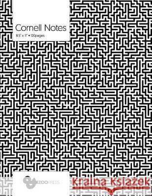 Cornell Notes: Maze Cover - Best Note Taking System for Students, Writers, Conferences. Cornell Notes Notebook. Large 8.5 x 11, 120 P &zoo Press 9781726444040