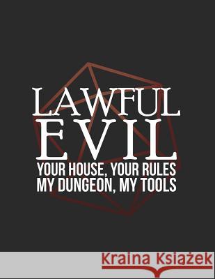 Lawful Evil: RPG Alignment Themed Mapping and Notes Note Cutiepie Mapping 9781726635806 Independently Published