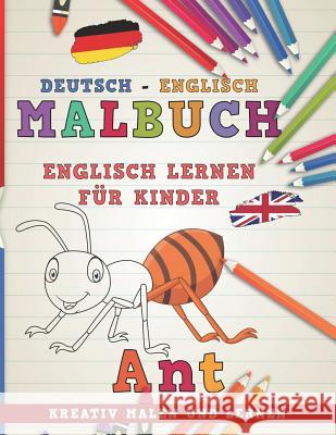 Malbuch Deutsch - Englisch I Englisch Lernen F Nerdmedia 9781726662512 Independently Published