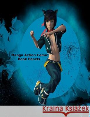 Manga Action Comic Book Panels Melanie Faye Anderson 9781726831536 Independently Published
