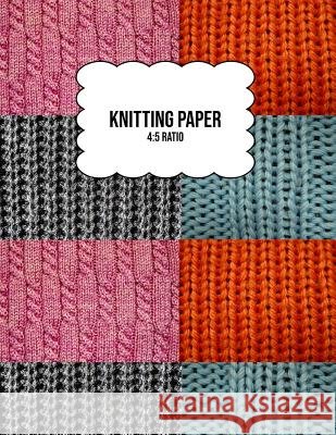 Knitting Paper: Grid Rectangle Shape For Better Stitches Chart Pattern And Planning - 4:5 Ratio - Wool Collage (8.5
