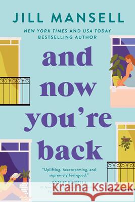 And Now You're Back Jill Mansell 9781728234571