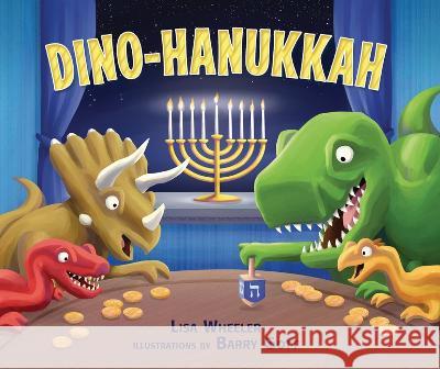Dino-Hanukkah Lisa Wheeler Barry Gott 9781728419213 Carolrhoda Books
