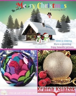 Merry Christmas & Coloring Book: Create a Fantasy Experience for Children Beautiful Cover Design and Give as a Gift on the Festival Patty J 9781729237564