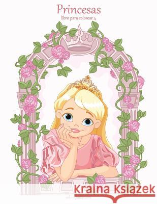 Princesas libro para colorear 4 Nick Snels 9781729645055
