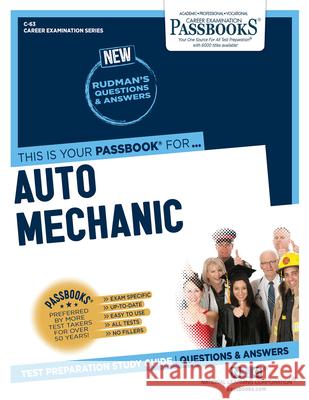 Auto Mechanic National Learning Corporation 9781731800633 Passbooks