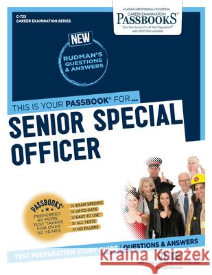 Senior Special Officer National Learning Corporation 9781731807250 Passbooks