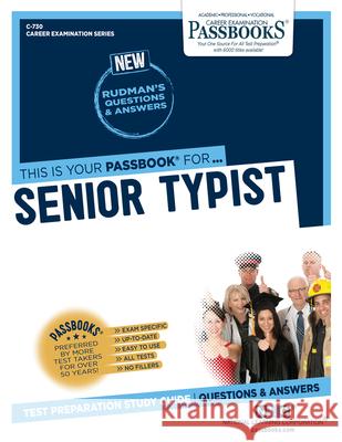 Senior Typist National Learning Corporation 9781731807304 Passbooks