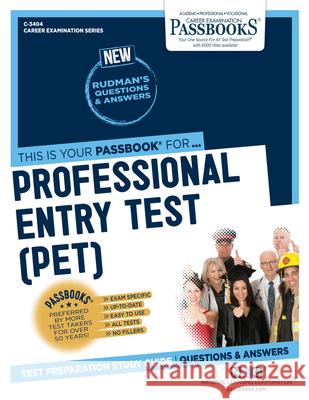 Professional Entry Test (PET) National Learning Corporation 9781731834041 Passbooks