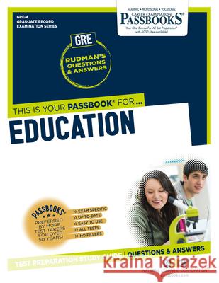 Education (Gre-4): Passbooks Study Guidevolume 4 National Learning Corporation 9781731852045 National Learning Corp