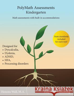 PolyMath Assessments: Kindergarten Wall, Honora 9781732760110