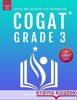 COGAT Grade 3 Test Prep Savant Prep 9781733113267 Gateway Gifted Resoures